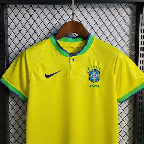 Kids Kit Brazil World Cup Home Jersey