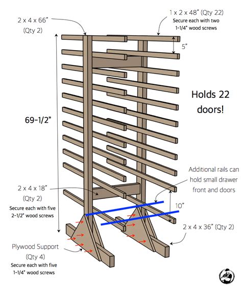 Cabinet Door Drying Rack » Rogue Engineer