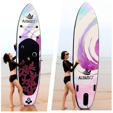 Aisunss New Stand Up Paddle Board Sup Board Inflatable Surfboard Ft