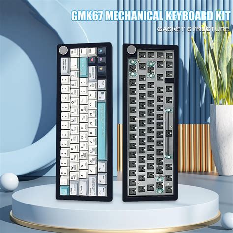 GMK67 ปะเกน Hot Swap 3 โหมดเชอมตอแปนพมพ Mechanical RGB พรอมลกบด สาหรบ Cherry Gateron