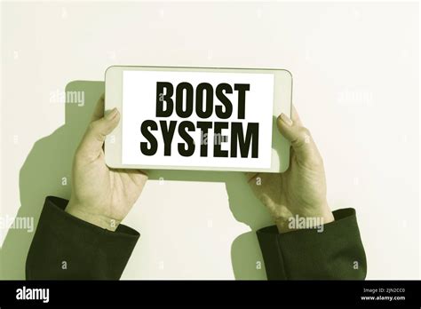 Affichage conceptuel Boost System Business idée Rejuvenate mise à