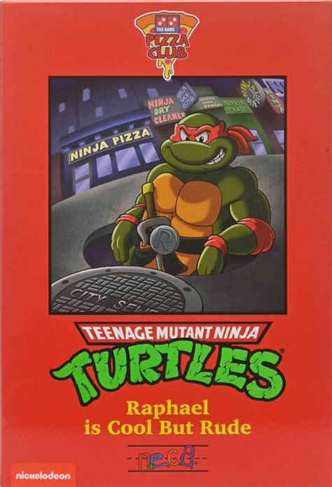 Teenage Mutant Ninja Turtles NECA Pizza Club Raphael Cartoon