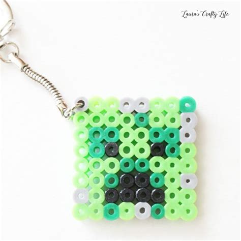 Minecraft Perler Bead Keychains - Laura's Crafty Life