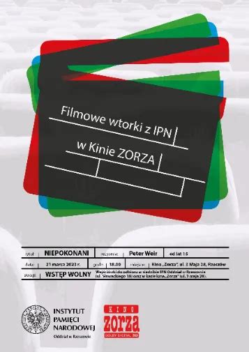 Kino ZORZA W Rzeszowie Zaprasza Na Film Pt IPN Niepokonani