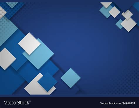 Blue Square Background Royalty Free Vector Image