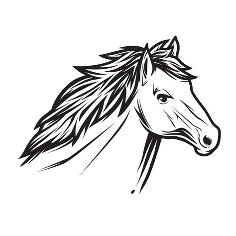 Vector horse head 7126854 Vector Art at Vecteezy