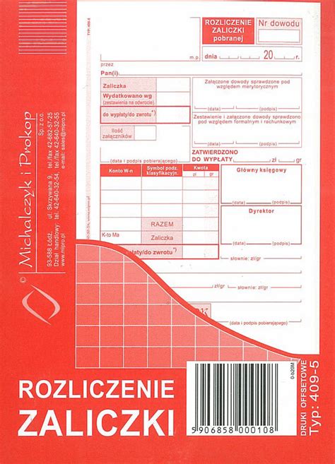 Rozliczenie Zaliczki