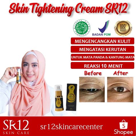 Jual SKIN TIGHTENING CREAM SR12 BPOM CREAM PENGENCANG KULIT TERBAIK