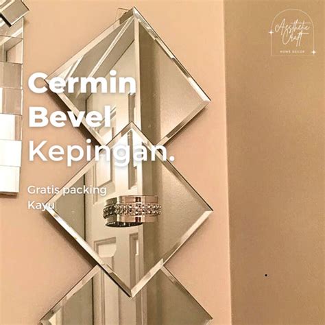 Jual Cermin Kaca Dinding Bevel Tebal Mm Ukuran X X