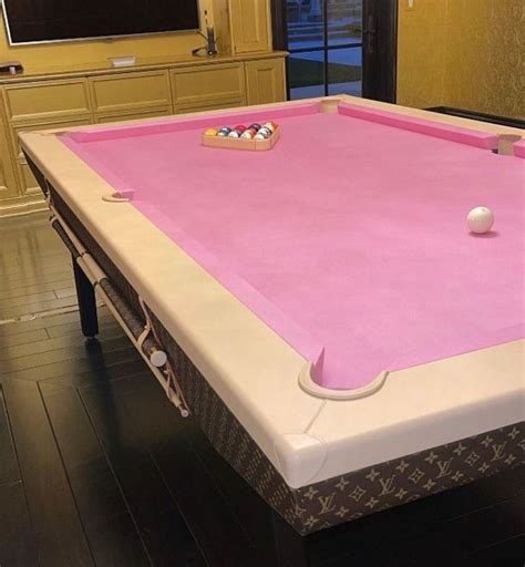 Pink Lv Pool Table