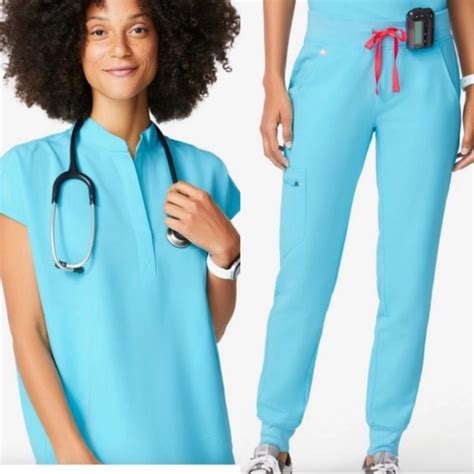 Figs Pants And Jumpsuits Figs Neon Blue Scrub Set Poshmark