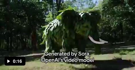 Uncanny Elephant Ai Generated Video Gag