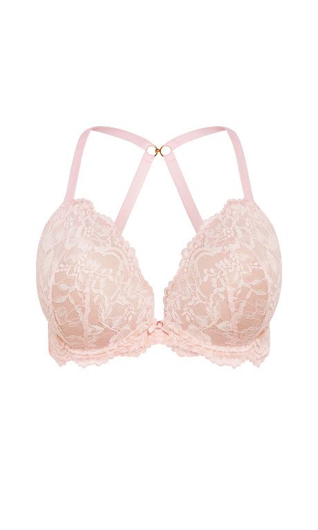 Womens Plus Size Adore Luxe Push Up Blush Bra