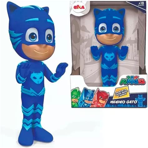 Boneco Vinil Menino Gato Corujita Lagart Pj Masks Articulado Mercadolivre