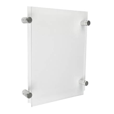 A A A A Acrylic Wall Mount Poster Display Sign Holders Perspex