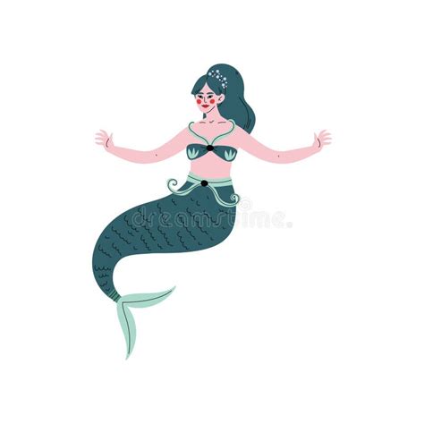 Ejemplo Del Vector De La Cola De La Sirena Ilustración Del Vector