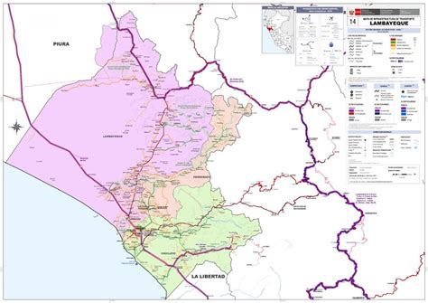 Mapa De Lambayeque Provincia Municipios Tur Stico Y Carreteras De