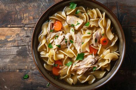 Sopa De Fideos De Pavo Casera Deliciosa Comida Natural Con Delicadeza