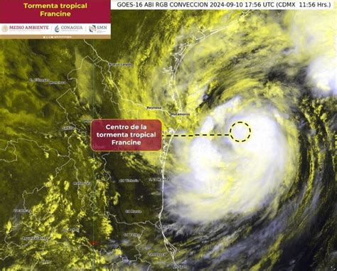 Alerta Por Tormenta Tropical Francine En El Golfo De M Xico Lluvias