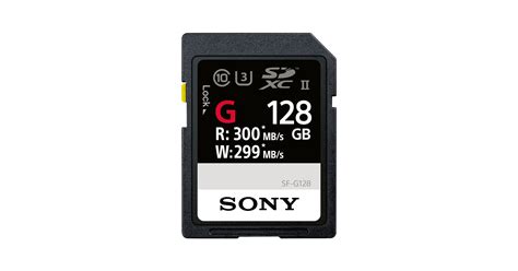 SF-G Series Specifications | SD Cards | Sony US
