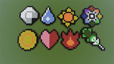 Gym Badges Pixel Art Pokémon Fan Art 32309042 Fanpop Pixel Art