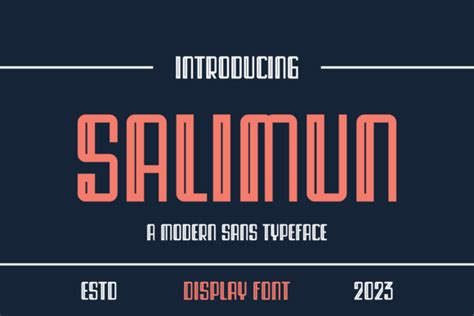 Salimun Font By Lelevien · Creative Fabrica