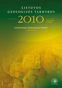 Metinės ataskaitos Lietuvos geologijos tarnyba prie Aplinkos ministerijos