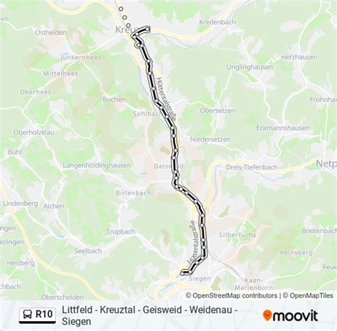 R10 Route Schedules Stops Maps Siegen Zob Bstg A Updated