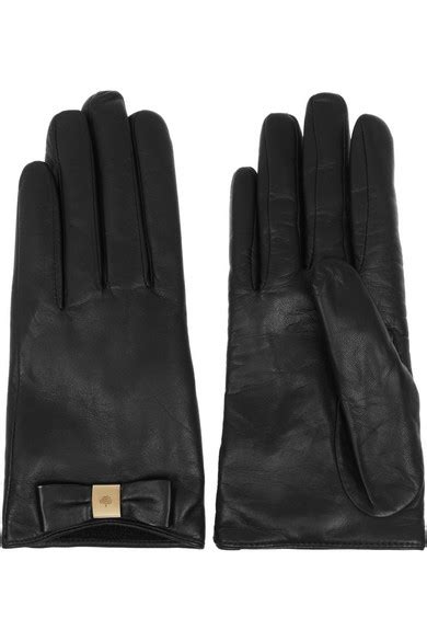 Mulberry Cashmere Lined Nappa Leather Gloves Net A Porter