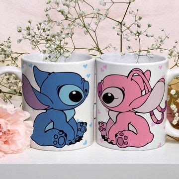 Kit 02 Caneca Personalizada Dia Dos Namorados Lilo Stitch Canecas