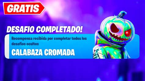 Como Conseguir La Skin Gratis De Halloween En Fortnite 🎁😱 Skin De Calabaza Cromada Gratis