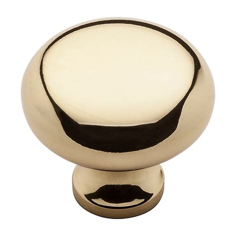 Classic In Polished Brass Round Cabinet Knob Walmart