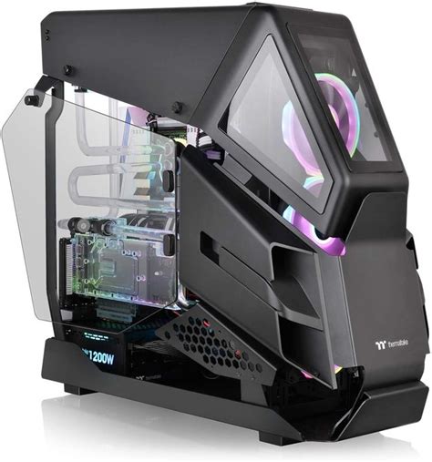 Thermaltake Ah T600 Black Edition Tempered Glass E Atx Full Tower Case At Mighty Ape Nz