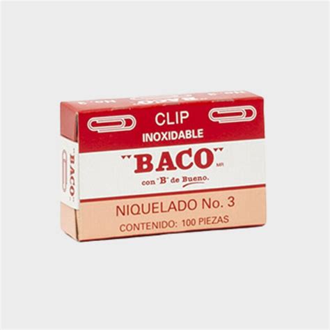 Clip Baco Niquelado Pleg C Baco Ofimarket Mx