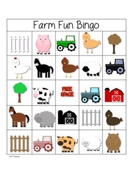 Farm Animal Bingo FREEBIE by SLP Chelsea | TPT