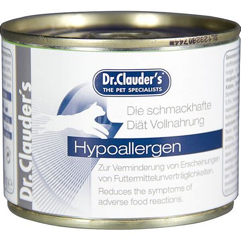 Dr. Clauder's Comida húmeda para gato hipoalergénica Alergia ...