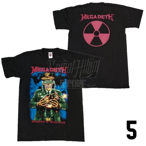 Jual GESER KIRI Kaos MEGADETH RUST IN PEACE YOUTHANASIA COUNTDOWN TO