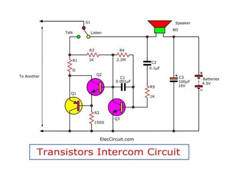 Simple Transistor Intercom Circuit Artofit