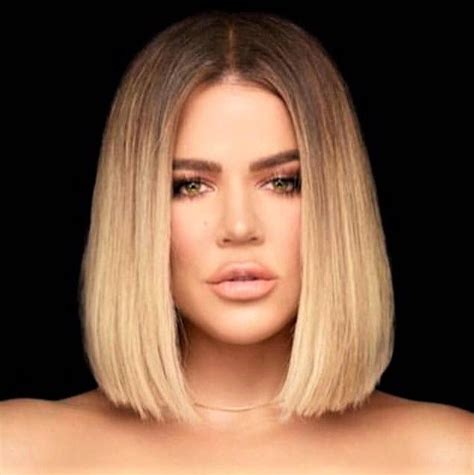 Khloe Kardashian Short Hairstyles For Thick Hair Short Straight Hair