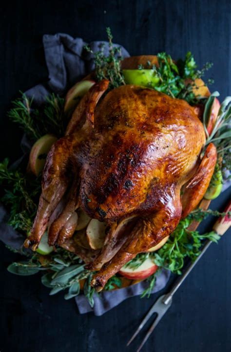 Apple Cider Glazed Roasted Turkey With Herbed Butter Recipe Turkey