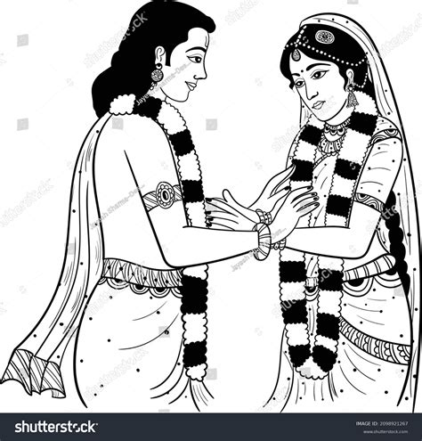 Hindu Bride And Groom Pictures Clipart