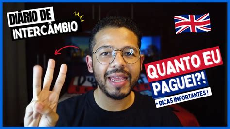 QUANTO CUSTA UM INTERCÂMBIO DIÁRIO DE INTERCÂMBIO YouTube