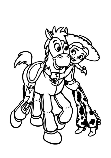 Cavalo E Jessie Para Colorir Imprimir Desenhos