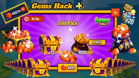 Snake Rivals Game Unlimited Gems Hack Chest Opening Collect Coin And