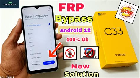 Realme C33 FRP Bypass Android 12 New Solution