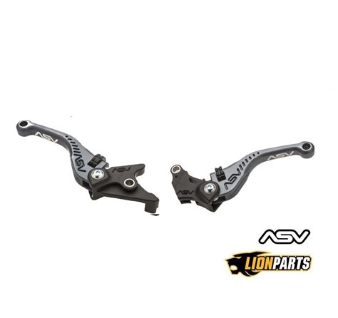 ASV Grey Shorty Brake And Clutch Lever Set For Suzuki Bandit 1200 2001