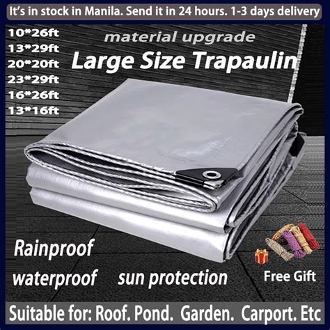 Trapal Waterproof Makapal Ft Ft Tarpaulin Lona Tolda Buy Take