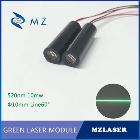 Line laser module 10mm 520nm 10mw green laser module low temperature ...