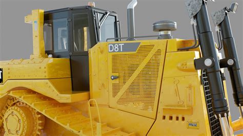 Caterpillar Cat D8t Track Type Tractor 3d Model Cgtrader