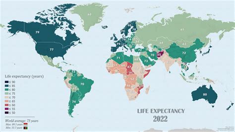 Global Life Expectancy By Country Peria Bobbette